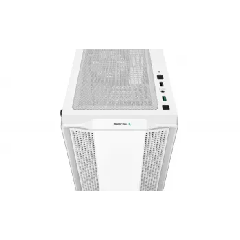 PC Case DeepCool CC360 WH ARGB Mini Tower White — Micro‑ATX/Mini‑ITX, Tempered Glass, 2x 3.5 inch + 3x 2.5 inch, 2x Front 120mm Fans