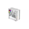 PC Case DeepCool CC360 WH ARGB Mini Tower White — Micro‑ATX/Mini‑ITX, Tempered Glass, 2x 3.5 inch + 3x 2.5 inch, 2x Front 120mm Fans