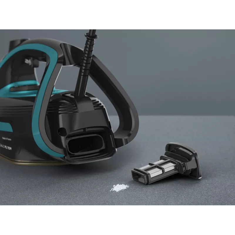 Tefal Puregliss FV8066 Dry & Steam iron Durilium AirGlide Autoclean soleplate 3000 W Black, Blue