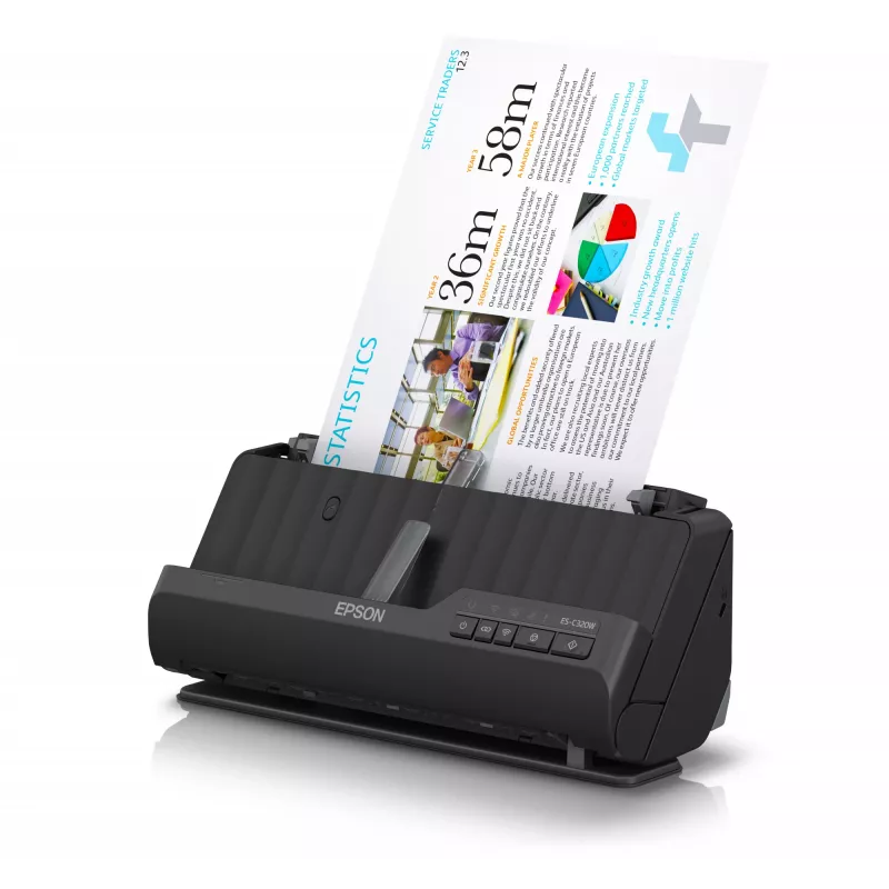 Epson ES-C320W ADF + Sheet-fed scanner 600 x 600 DPI A4 Black