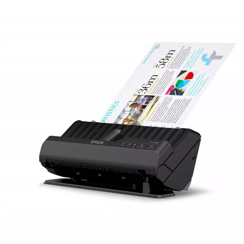 Epson ES-C320W ADF + Sheet-fed scanner 600 x 600 DPI A4 Black