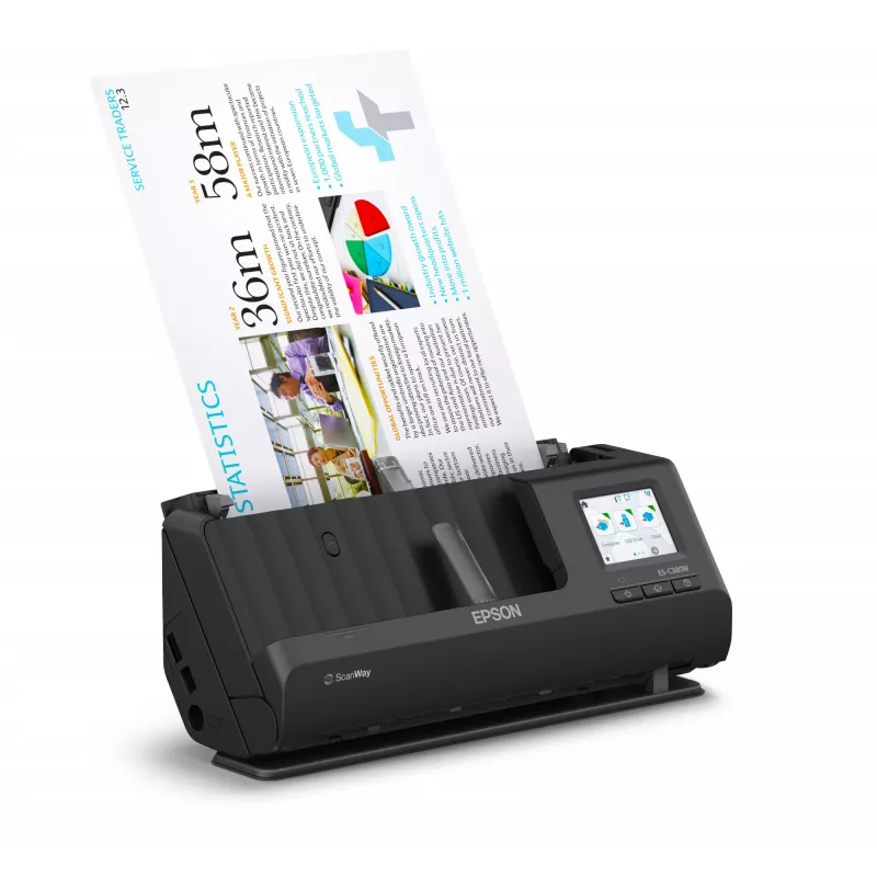 Epson ES-C380W ADF + Sheet-fed scanner 600 x 600 DPI A4 Black
