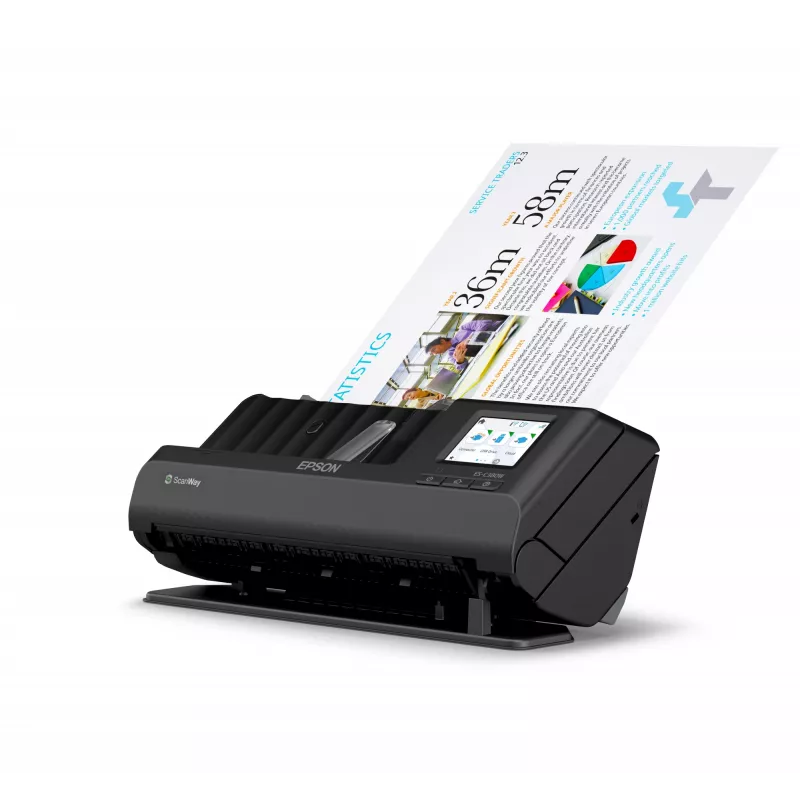 Epson ES-C380W ADF + Sheet-fed scanner 600 x 600 DPI A4 Black