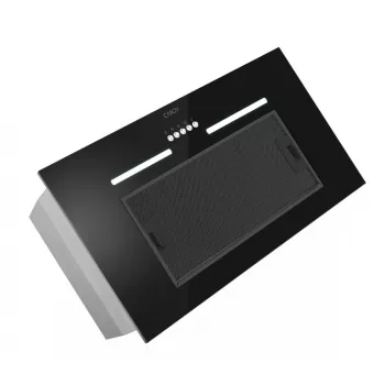 Built-in extractor hood CANDY CPY5MBG, 520 mm, 298 m³/h, black glass, ducted/recirculating