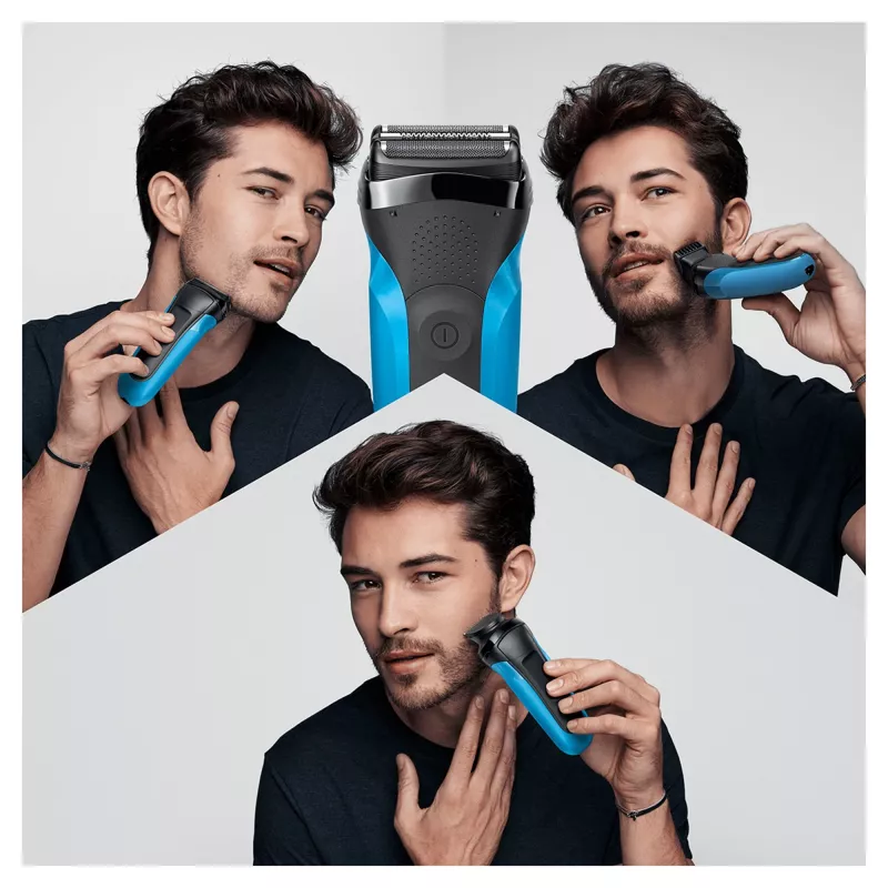 Braun Series 3 310BT electric shaver - wet & dry foil shaver with beard trimmer attachments