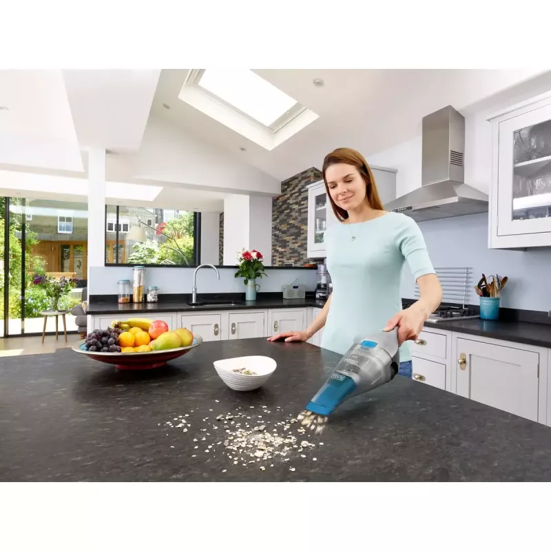 Handheld vacuum Black & Decker NVC215WA-QW — dry bagless 0.385 L, 882 l/min airflow, 10 min runtime