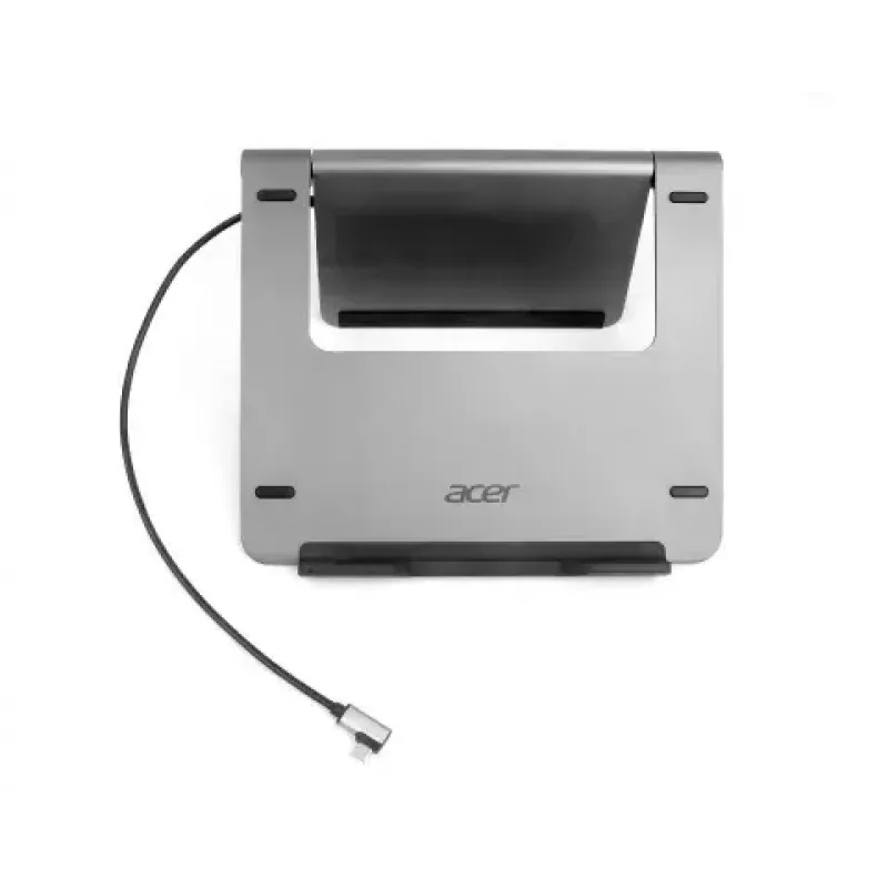 Laptop stand Acer HP.DSCAB.012 for 11.6–15.6 inch notebooks, silver, 270×45×300 mm, 0.821 kg