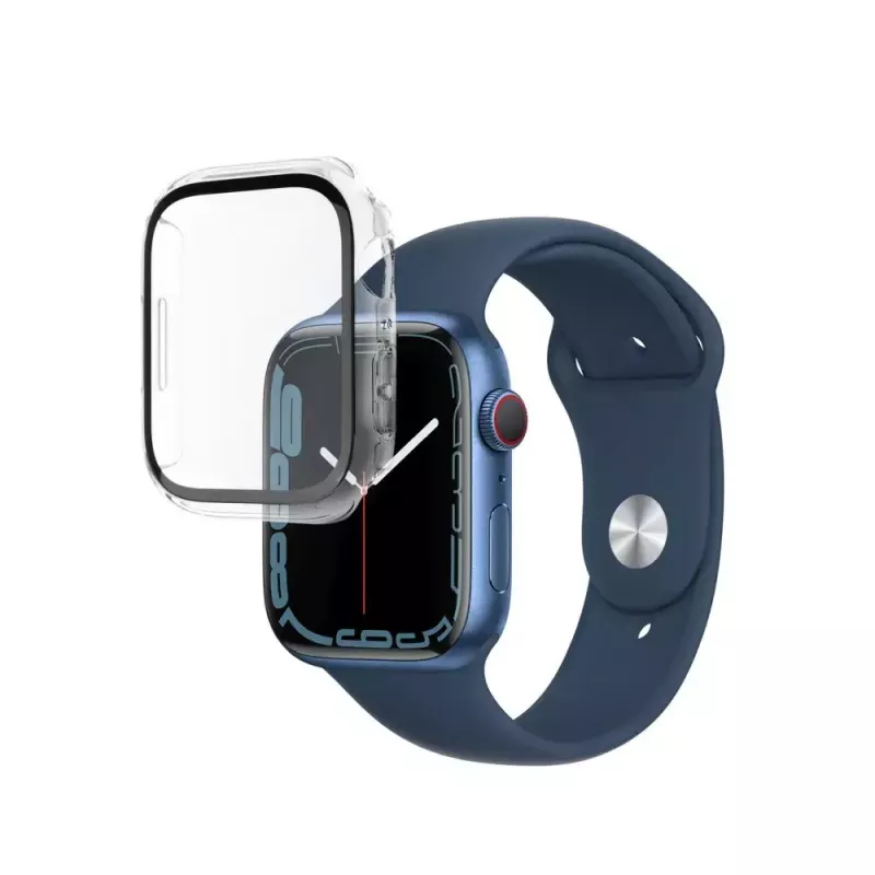 FIXED screen protector for Apple Watch 45mm Series 8 — polycarbonate clear full-frame coverage