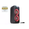 Party speaker Sharp PS-949 — 2.1 channels, 132 W PMPO, 8 inch woofer, Bluetooth A2DP/AVRCP, wired & wireless, black, plastic housing