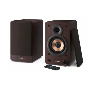 Sharp BOOKSHELF SPEAKERS 2-way Brown Wired & Wireless 60 W