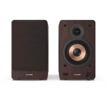 Sharp BOOKSHELF SPEAKERS 2-way Brown Wired & Wireless 60 W