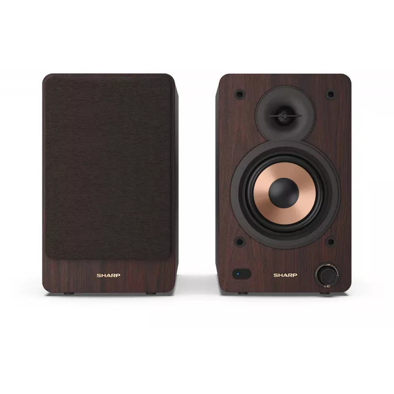 Sharp BOOKSHELF SPEAKERS 2-way Brown Wired & Wireless 60 W
