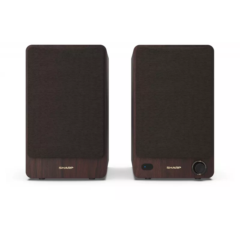 Sharp BOOKSHELF SPEAKERS 2-way Brown Wired & Wireless 60 W