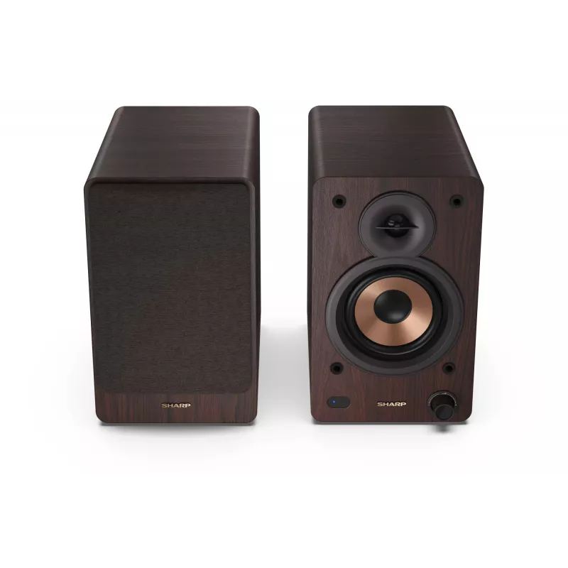 Sharp BOOKSHELF SPEAKERS 2-way Brown Wired & Wireless 60 W