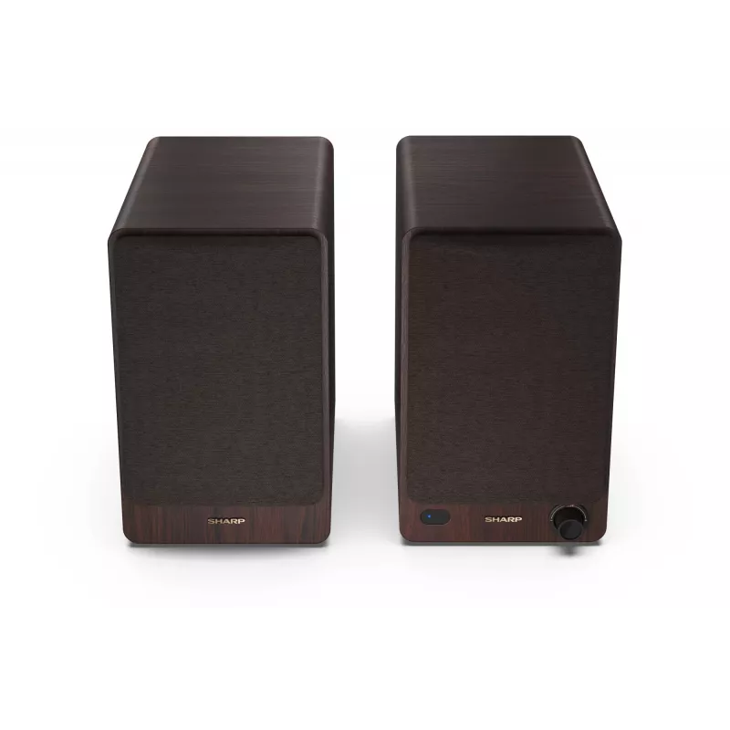 Sharp BOOKSHELF SPEAKERS 2-way Brown Wired & Wireless 60 W