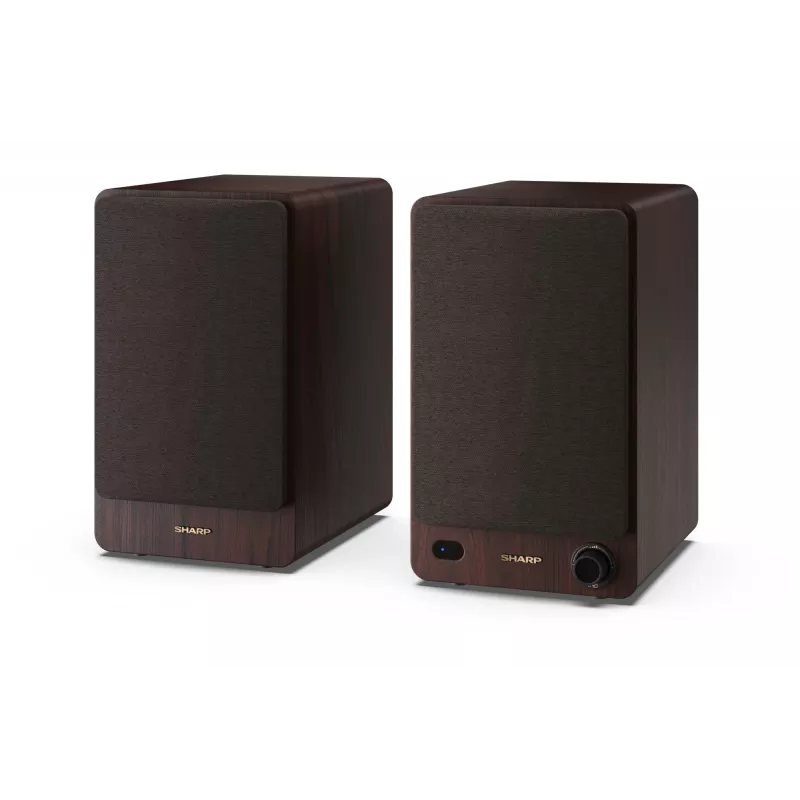 Sharp BOOKSHELF SPEAKERS 2-way Brown Wired & Wireless 60 W