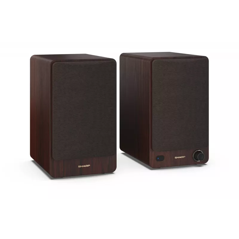 Sharp BOOKSHELF SPEAKERS 2-way Brown Wired & Wireless 60 W