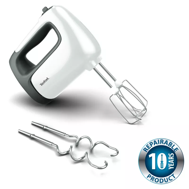 Hand mixer Tefal Prep'Mix HT4621 — 500 W, 5 speeds, metal beaters, white