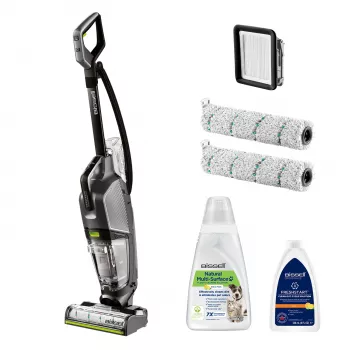 Bissell CrossWave Hydrosteam Pet Pro Upright vacuum AC Dry&wet Bagless 0 L 1100 W Black, Silver