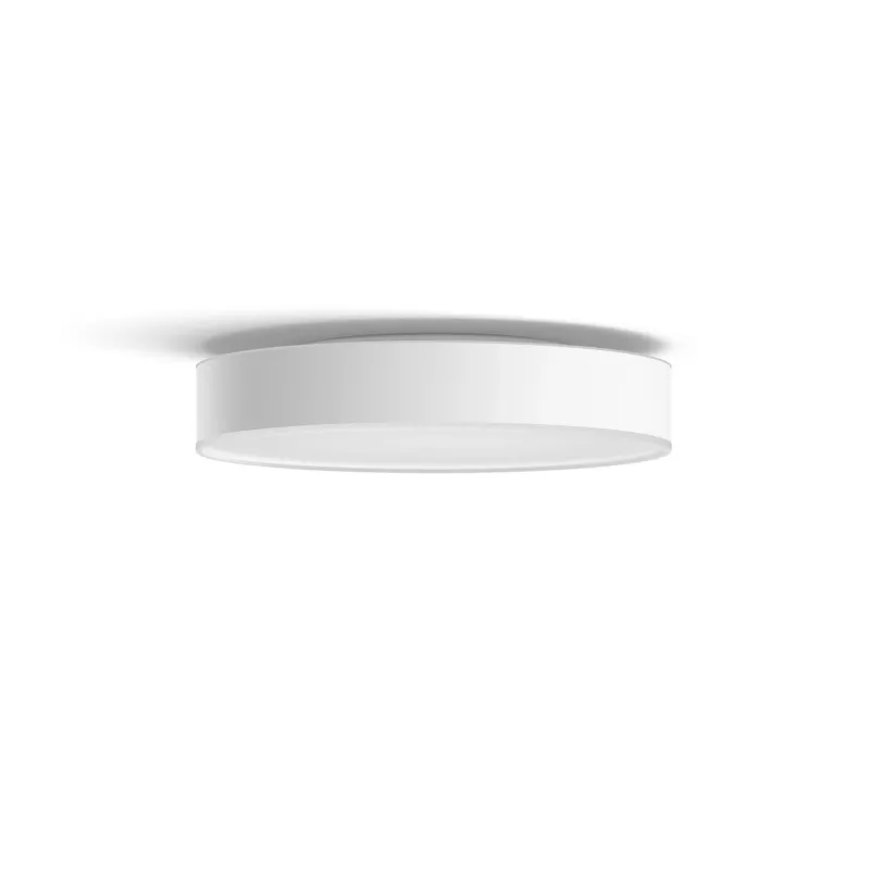Philips Hue White ambience Enrave medium ceiling lamp, Smart ceiling light, Bluetooth, White, LED, Metal, Non-changeable bulb(s)
