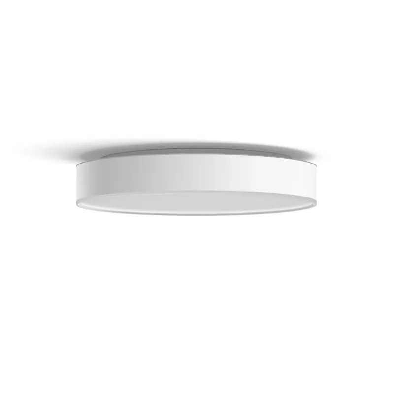Philips Hue White ambience Enrave large ceiling lamp, Smart ceiling light, Bluetooth, White, LED, Metal, Non-changeable bulb(s)