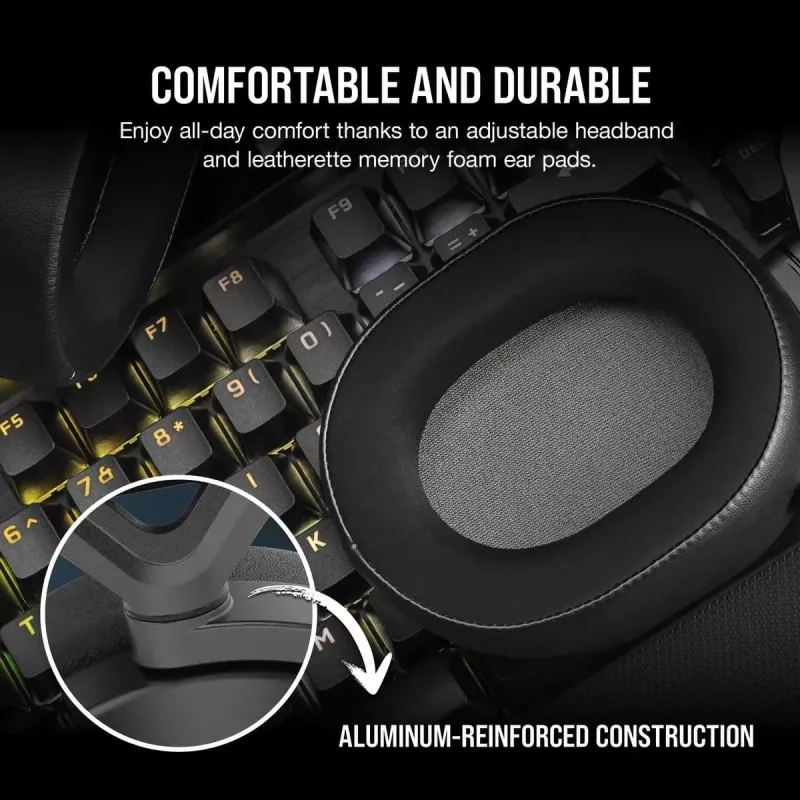 CORSAIR Gaming Headset Hs65 - Wireless - Carbon