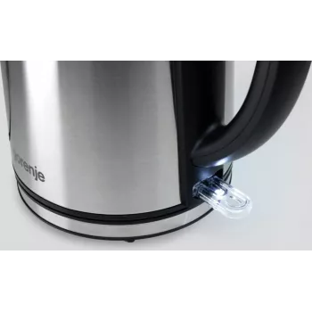 Gorenje K15DWS electric kettle 1.5 L 2200 W Black, Stainless steel