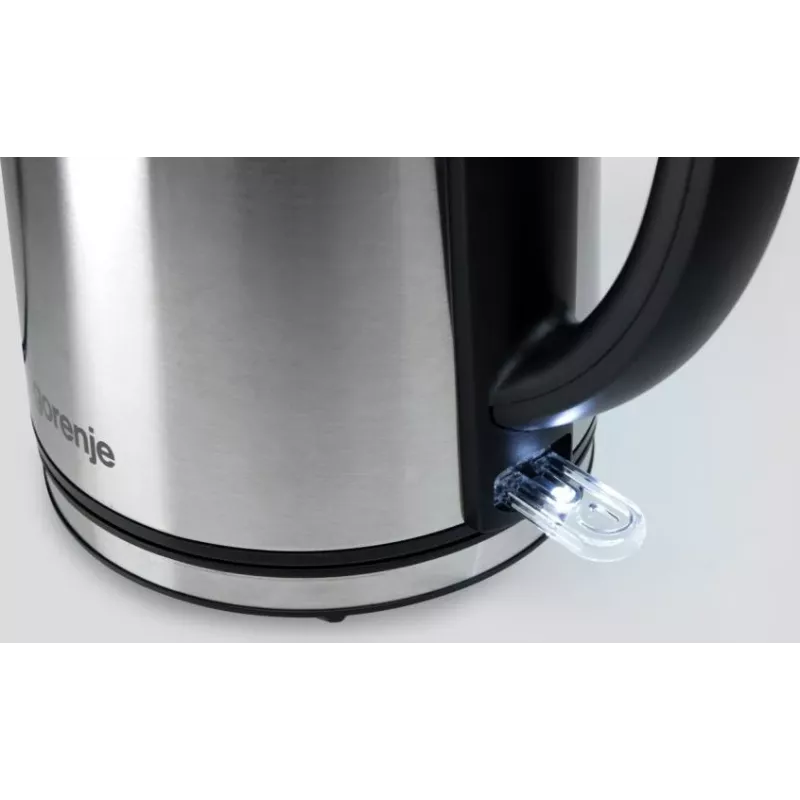Gorenje K15DWS electric kettle 1.5 L 2200 W Black, Stainless steel