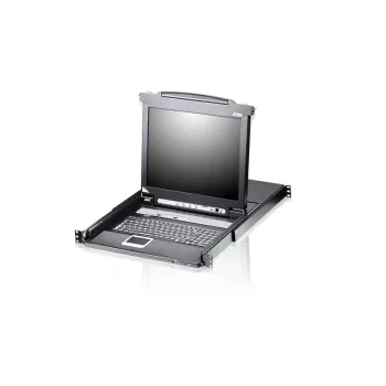 ATEN 8-Port 17 inch LCD KVM Switch (USB - PS/2 VGA) with USB Peripheral port