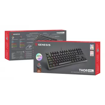 GENESIS Thor 404 TKL keyboard Gaming USB QWERTY US English Black
