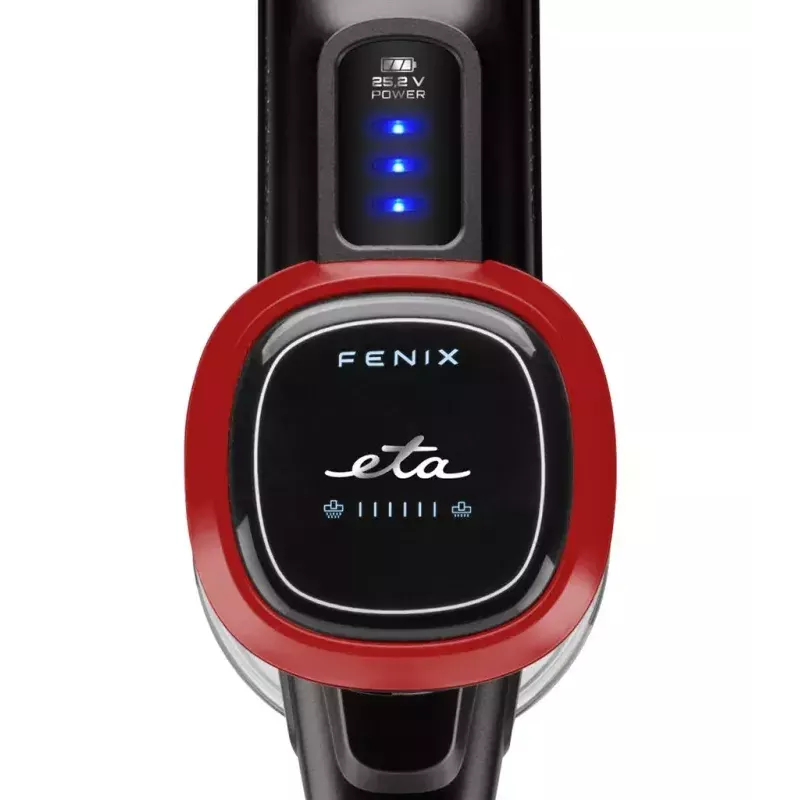 Handstick vacuum cleaner ETA ETA223390000 Fenix — cordless 25.2 V, up to 40 min runtime, grey/red