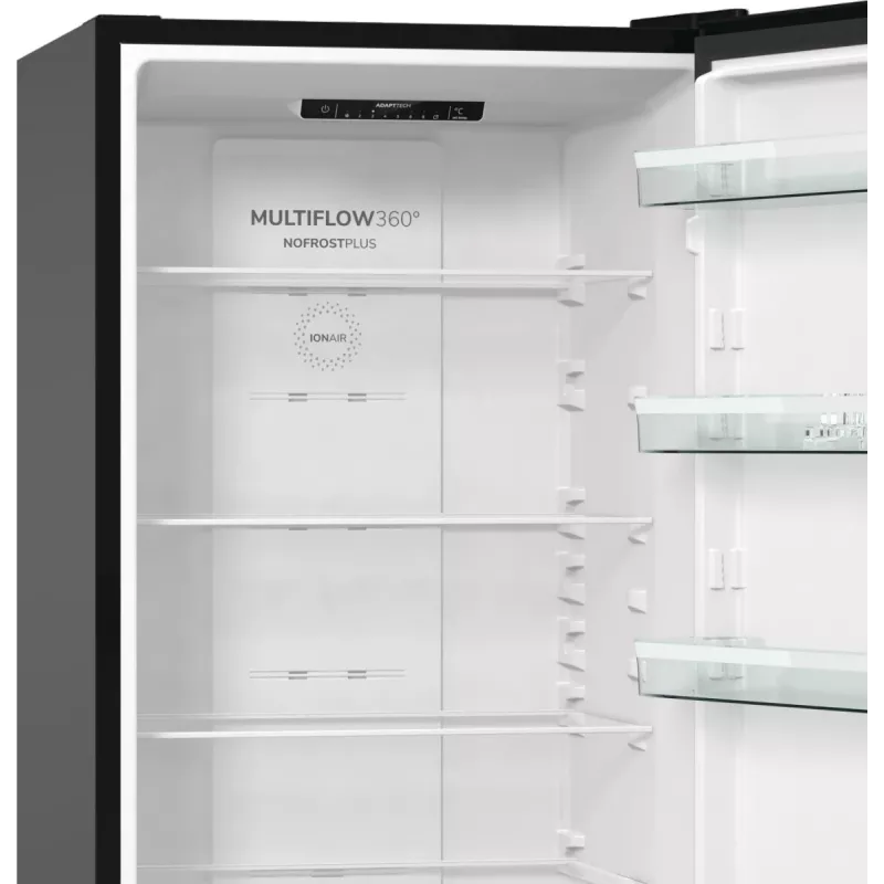 Gorenje NRK6202EBXL4 fridge-freezer Freestanding 331 L Black
