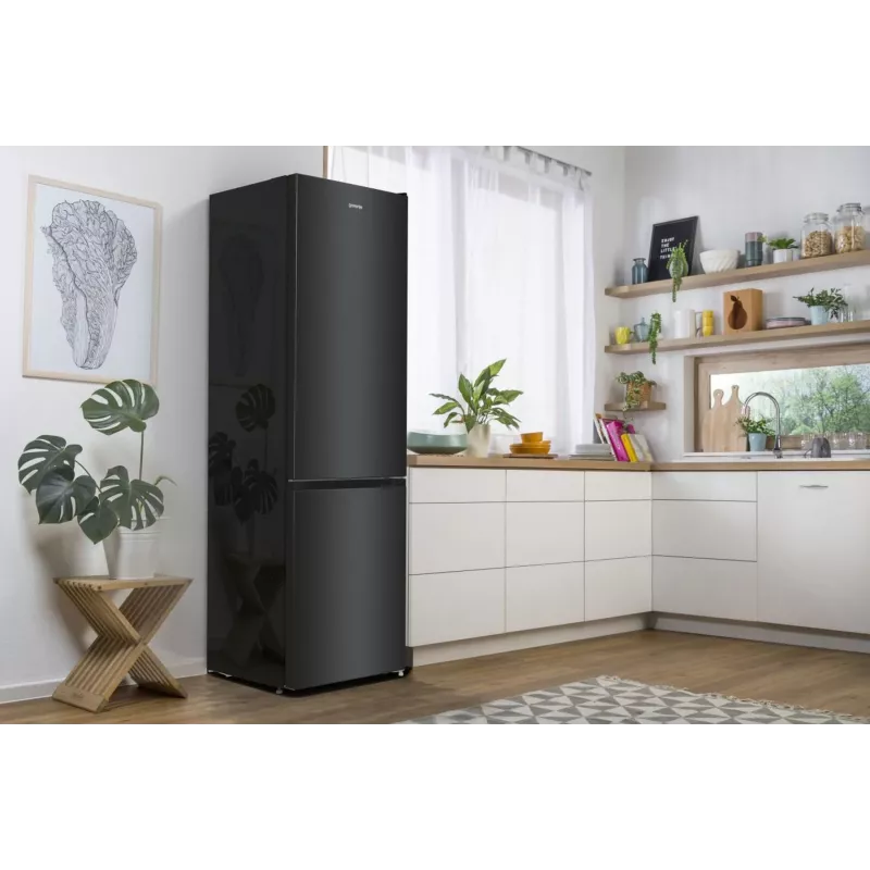 Gorenje NRK6202EBXL4 fridge-freezer Freestanding 331 L Black