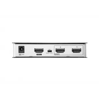 ATEN 2-Port True 4K at 60Hz (4:4:4), HDMI Splitter, HDMI, 2x HDMI, 4096 x 2160 pixels, Black, Metal, 4K Ultra HD