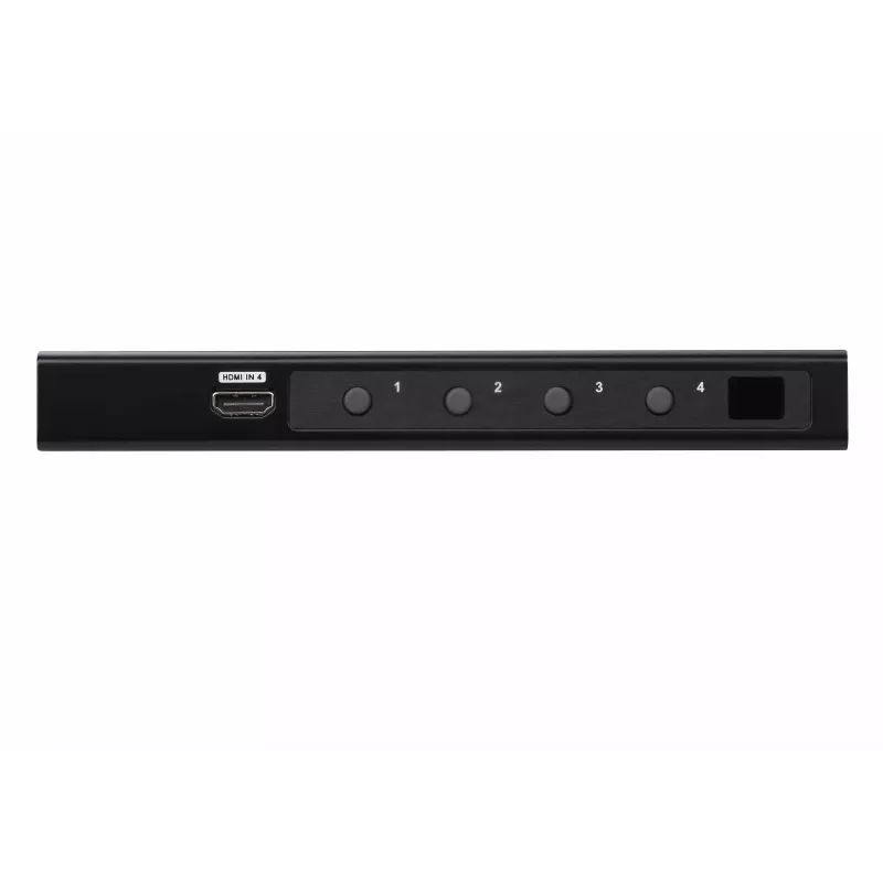 ATEN 4-Port True 4K HDMI Switch, HDMI, Metal, Black, 60 Hz, 3 m, 18 Gbit/s