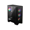 PC case MSI MAG FORGE 120A AIRFLOW Midi Tower — Black, Tempered Glass, Mesh, 3×120mm front fans, 2×120mm top fans, ATX support