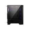 PC case MSI MAG FORGE 120A AIRFLOW Midi Tower — Black, Tempered Glass, Mesh, 3×120mm front fans, 2×120mm top fans, ATX support