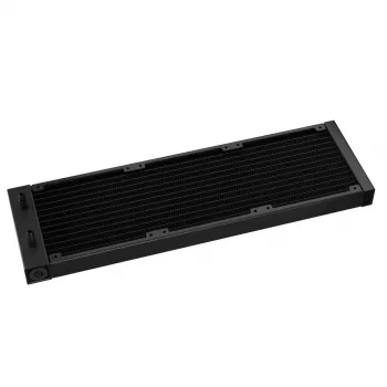 All-in-one liquid cooler DeepCool LS720S Zero Dark — 3×120 mm fans, 120 mm radiator, 41 cm tubes, 6 W pump, LGA1151/AM4/AM5 support, black