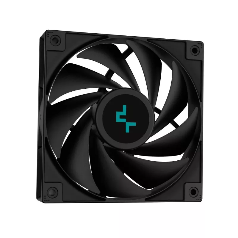 All-in-one liquid cooler DeepCool LS720S Zero Dark — 3×120 mm fans, 120 mm radiator, 41 cm tubes, 6 W pump, LGA1151/AM4/AM5 support, black