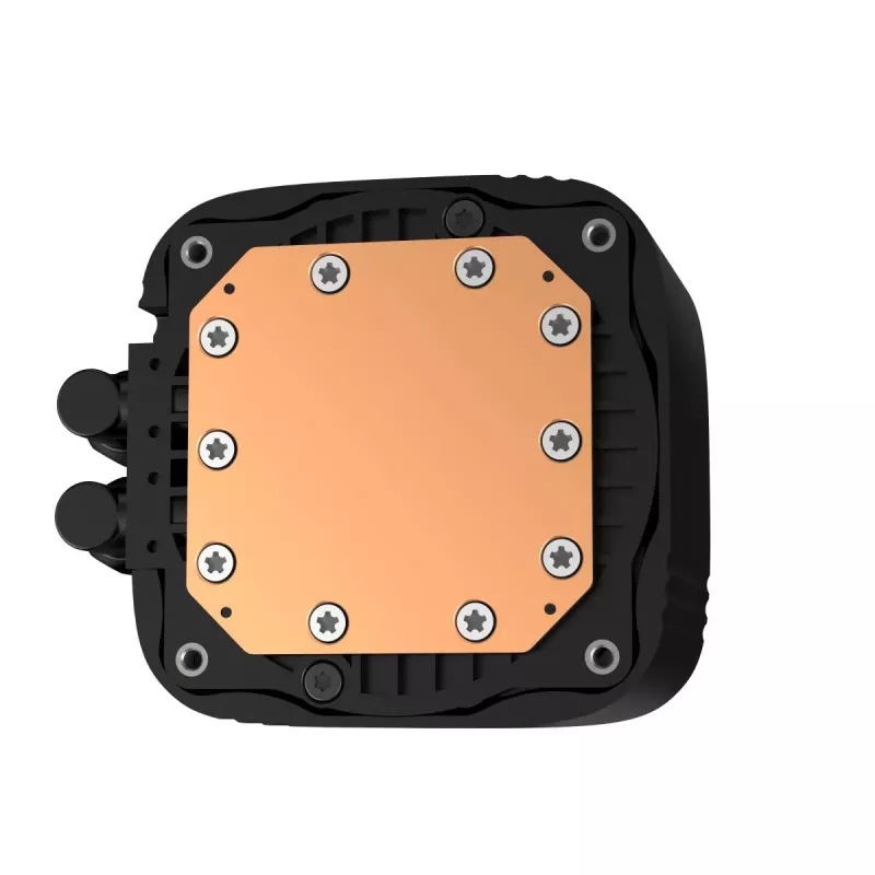 All-in-one liquid cooler DeepCool LS720S Zero Dark — 3×120 mm fans, 120 mm radiator, 41 cm tubes, 6 W pump, LGA1151/AM4/AM5 support, black