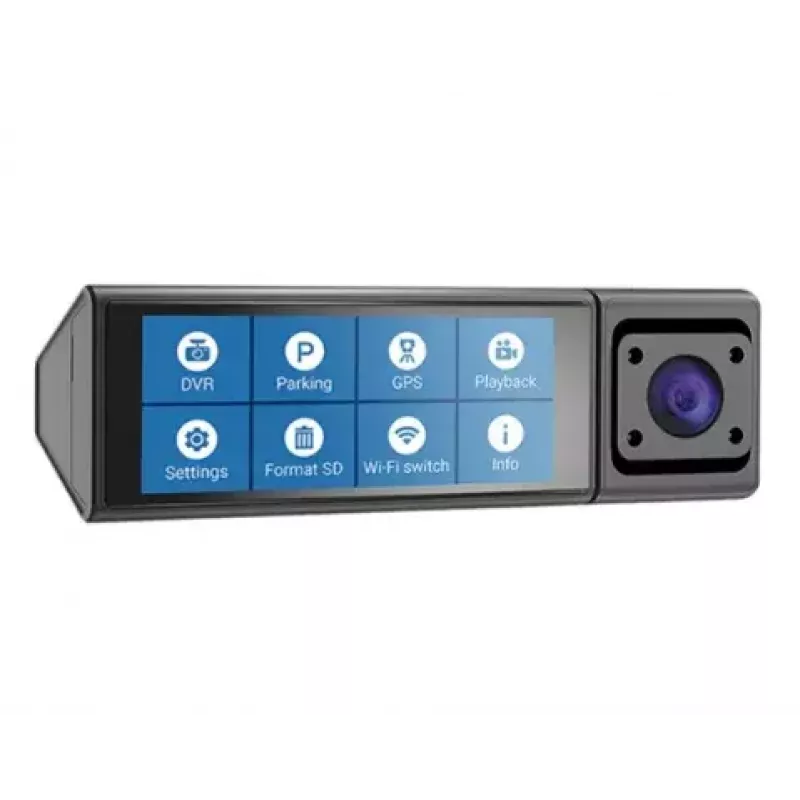 Dashcam Navitel RC3 PRO car camera — Full HD 1920x1080, 106° angle, dual-camera, IPS 3.16 inch display, MicroSD up to 128 GB, USB power