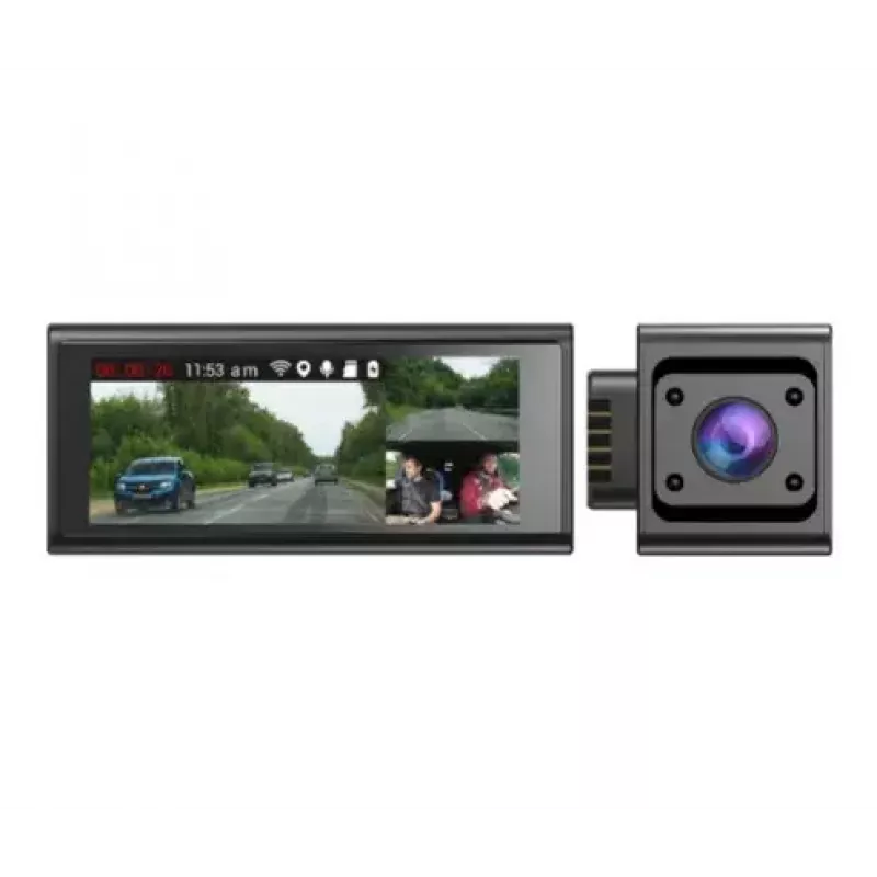 Dashcam Navitel RC3 PRO car camera — Full HD 1920x1080, 106° angle, dual-camera, IPS 3.16 inch display, MicroSD up to 128 GB, USB power