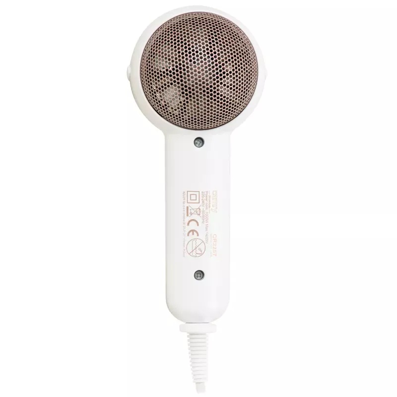 Camry CR 2257 hair dryer, 1400 W, 1 temperature setting, white