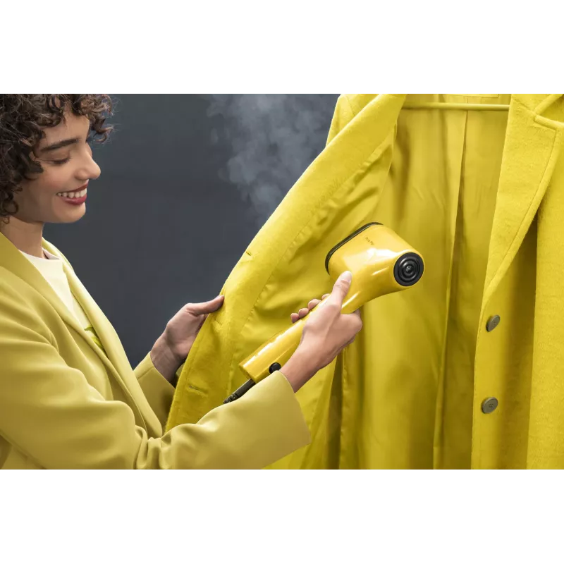 Handheld garment steamer Tefal DT2026 — 0.07 L water tank, 1300 W, yellow