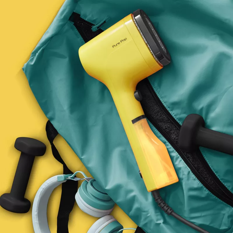 Handheld garment steamer Tefal DT2026 — 0.07 L water tank, 1300 W, yellow