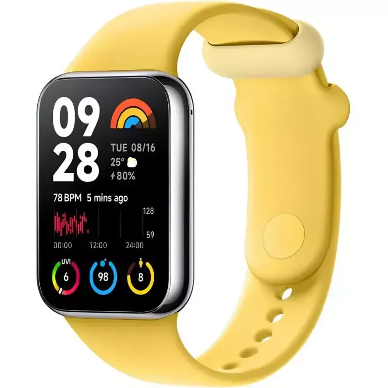 Replacement TPU Strap for Xiaomi Smart Band 8 Pro — Lemon Yellow