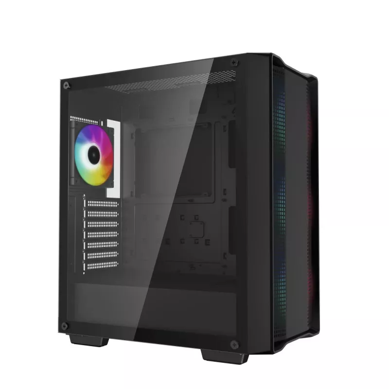 PC case DeepCool CC560 ARGB V2 Midi Tower Black — ATX/Micro‑ATX/Mini‑ITX, tempered glass, aRGB, supports up to 370 mm GPU