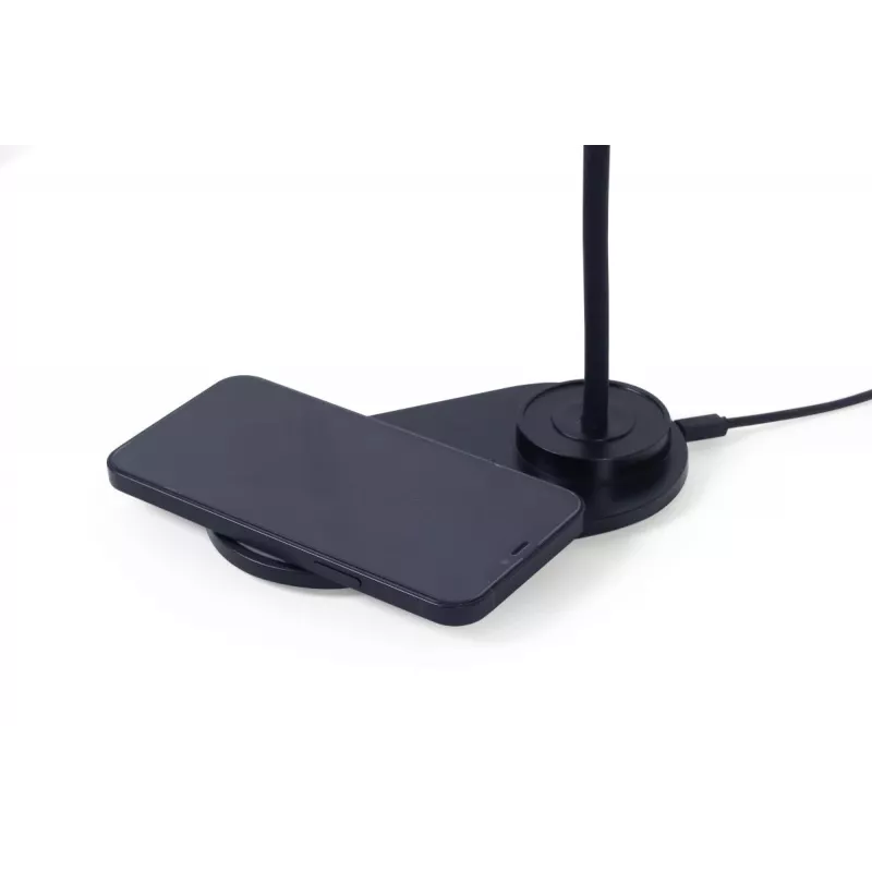 GEMBIRD Desk Lamp With Wireless Charger, Black
