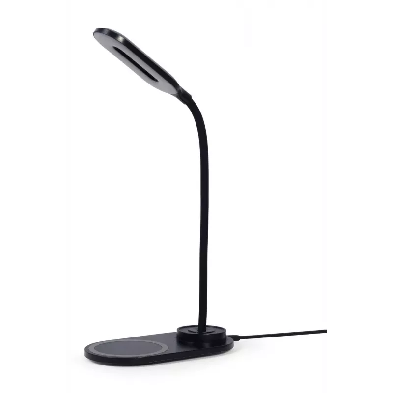 GEMBIRD Desk Lamp With Wireless Charger, Black