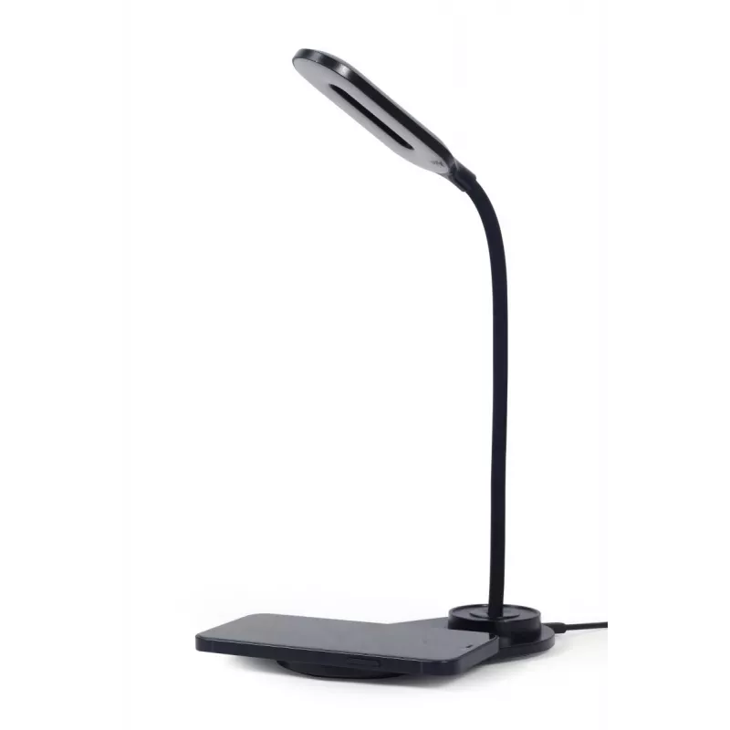 GEMBIRD Desk Lamp With Wireless Charger, Black